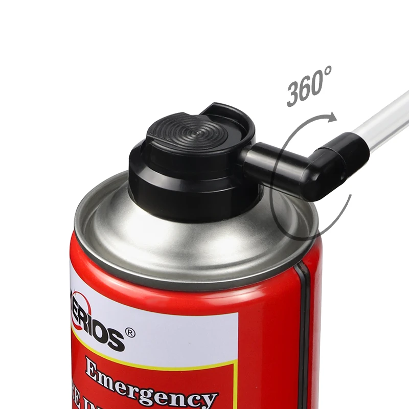 450ml HERIOS Tire Sealer Inflator Spray Tire Repair Spray Anti-Puncture Motorcycle Bike Universal Glue Tire Sealant