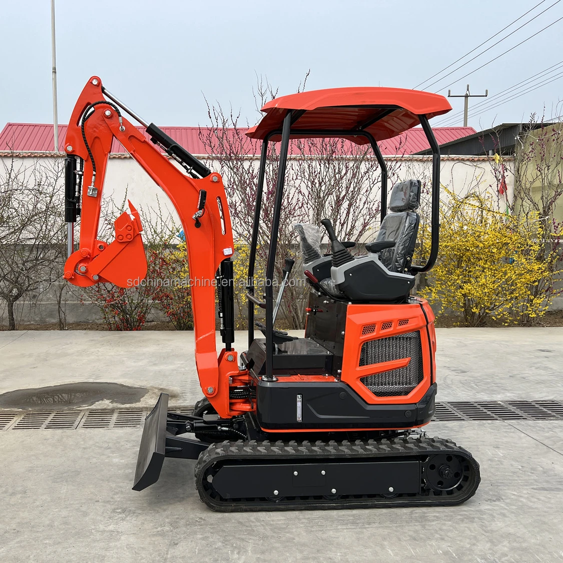 O-KUBOTA D722 engine !!! 1.8Ton Mini Excavator Manufacturer Earth-moving Machinery 1ton 1.8ton 2ton Small Micro Mini excavator