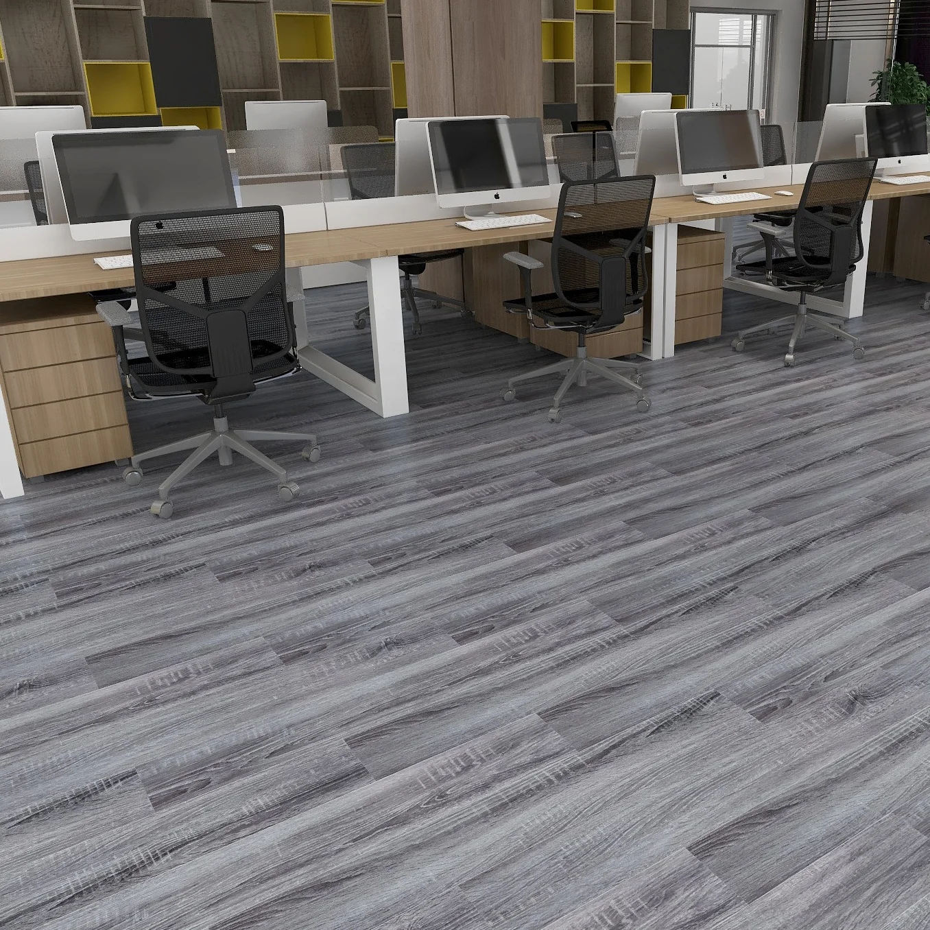 Direct Supplier Anti Slip SPC Click Tiles SPC Rigid Core Flooring Customized Concrete SPC Vinyl Click Floor Sample Free