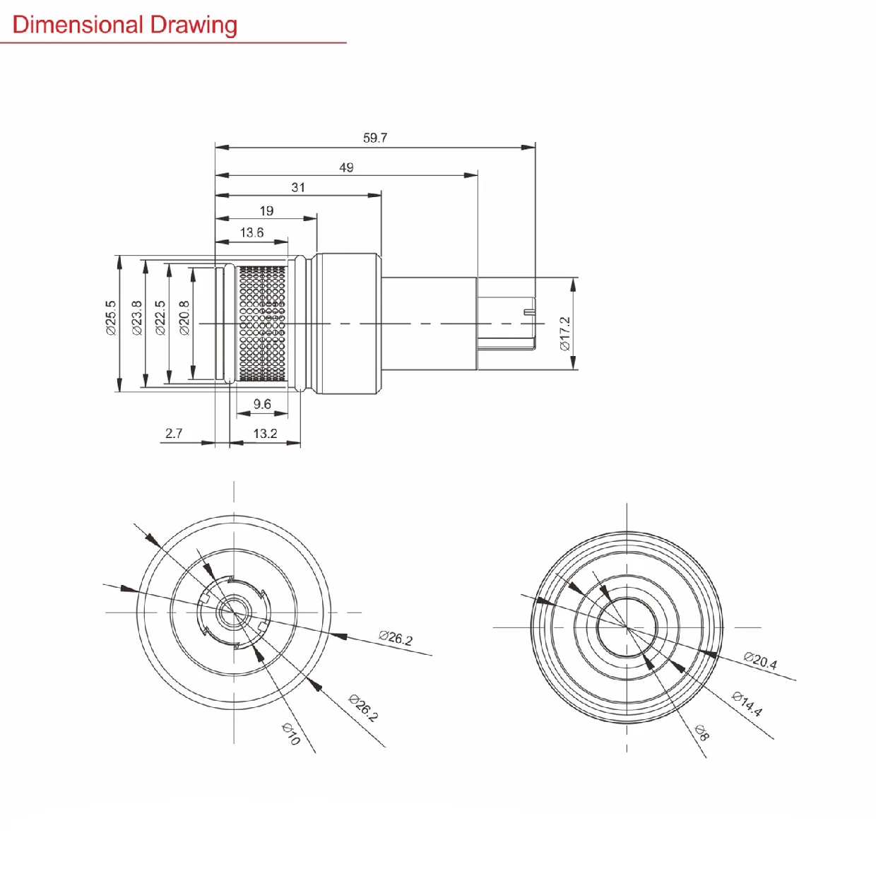J2609 Hot Faucet cartridges Ceramic spool,J2609-26mm Button Switch Ceramic Cartridge for Kitchen Tap, Basins Faucet, etc.