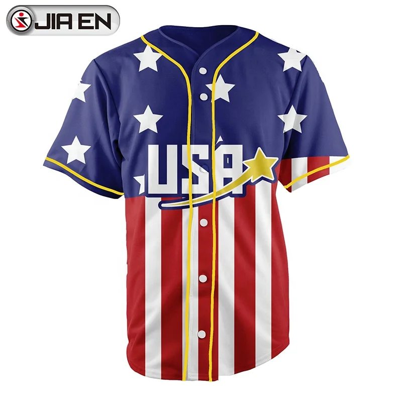 
Blank baseball jersey wholesale cheap usa baseball shirts sublimation custom baseball jersey 