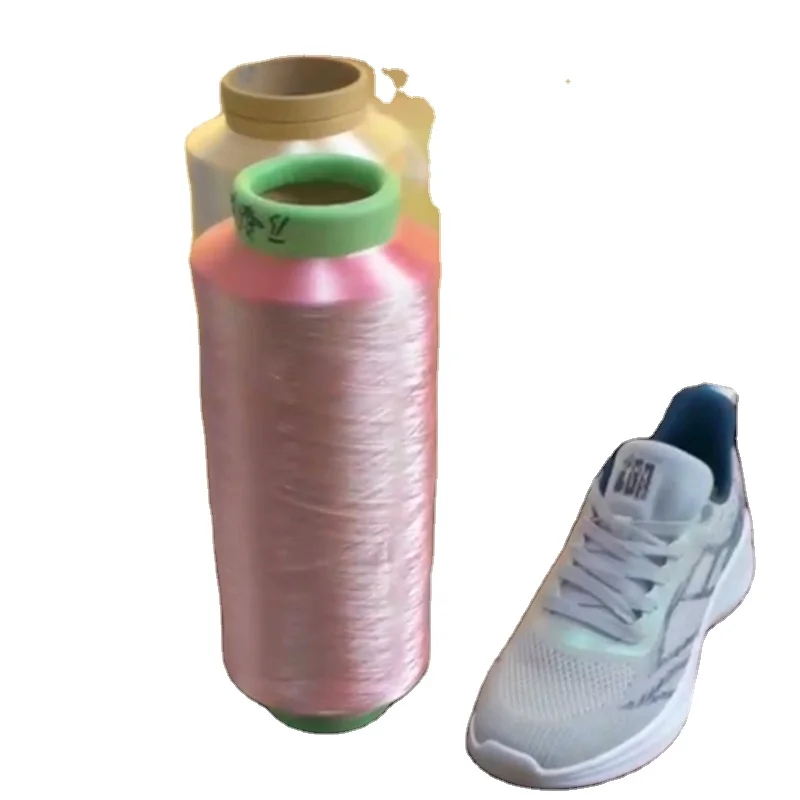 Raw white uv color change yarn Polyester DTY 150D Color changing yarn in response to sunlight or ultraviolet light