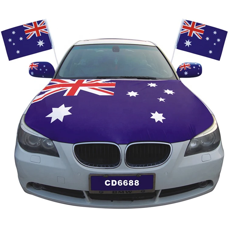 National australia flag car wing mirror flag cover Australia Car Wing Mirror Flag Cover