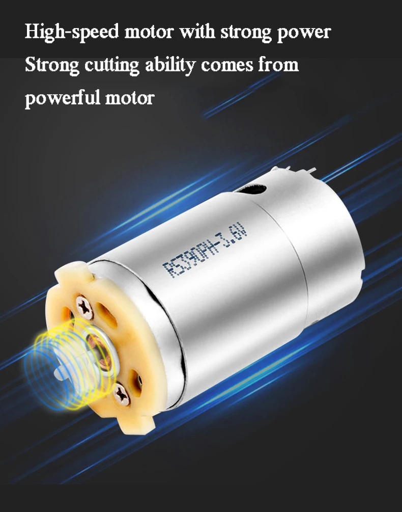 Electric Handheld Cordless Mini Scissors  Clothing Portable Round Blade Fabric Cutting Machine