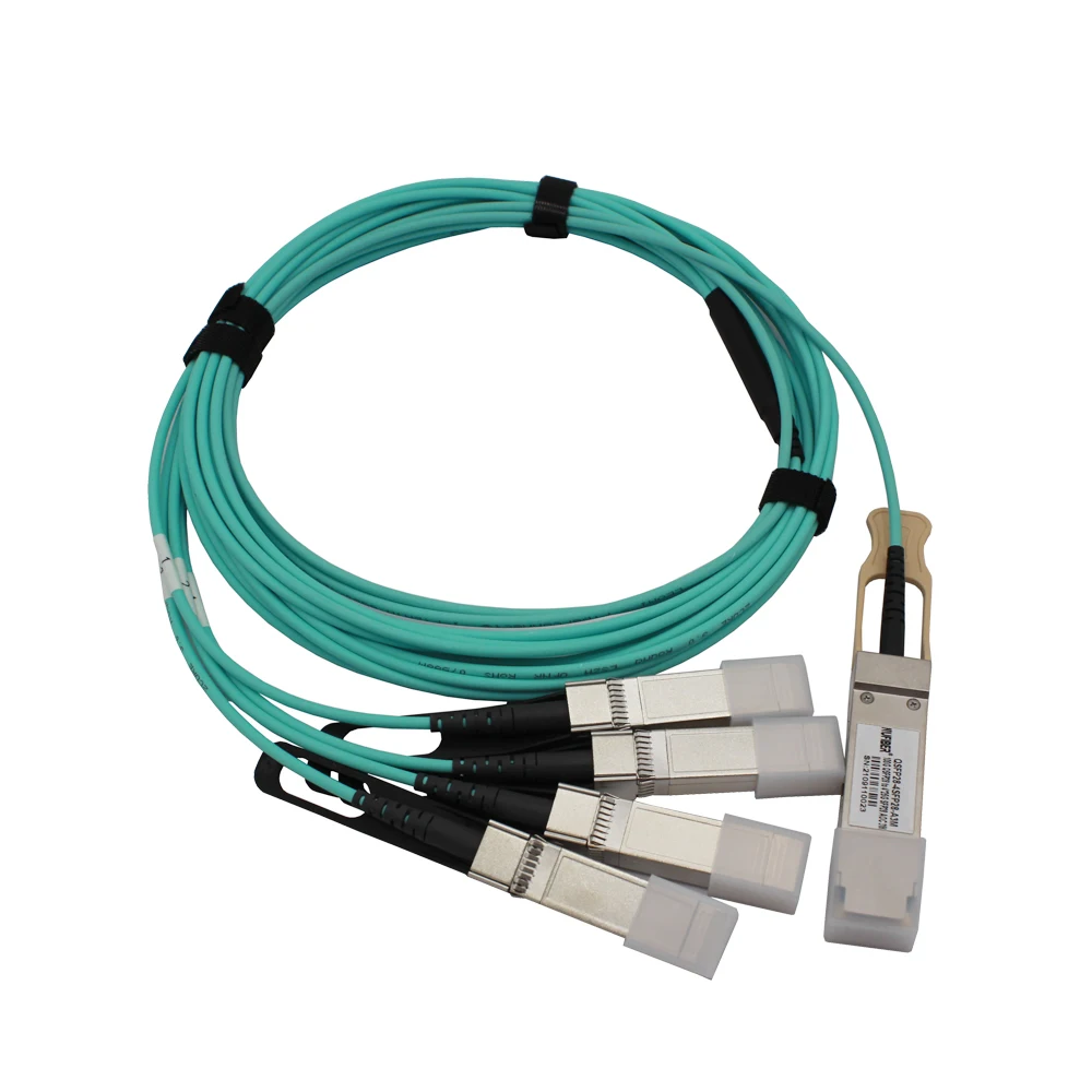 QSFP28-40G-AOC1M 40 г активный оптический кабель OM3 QSF28 до 4SFP28 IP сеть 1/2/3/5/7/10/15 м длина для центра обработки данных 100 Гбит/с