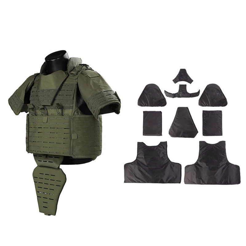 Полноразмерная защита шеи нейлон Molle система chaecos черный 1000D Оксфорд тактический жилет