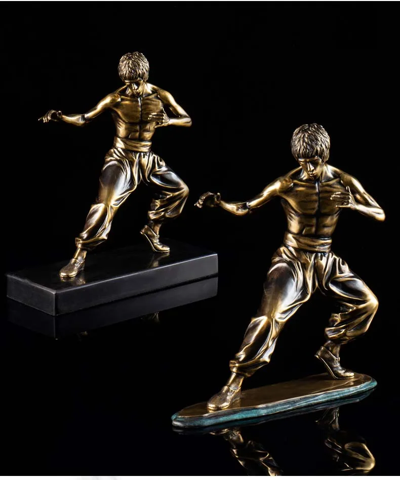 home deco hotel deco bronze bruce lee sculpture