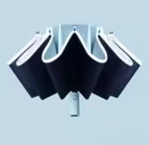 LSP28 New design Uv Proof 10K Large Windproof Umbrella with Reflective Strip Full Automatic Folding Sun Rainy Golf Umbrella