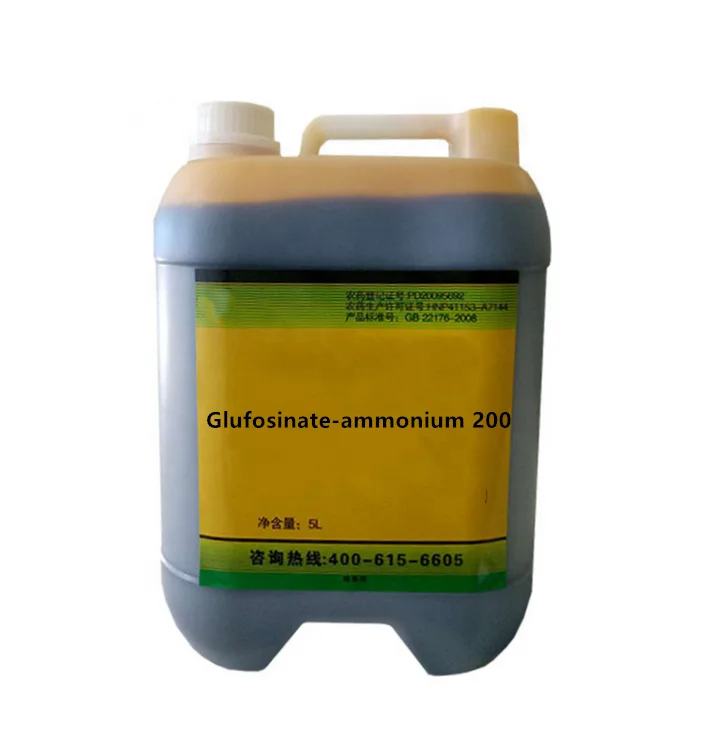 China Glufosinate-ammonium 20% AS Herbicide 200g/L AS Glufosinate Ammonium Weed Killer 200AS 20AS Agrochemicals Herbicides