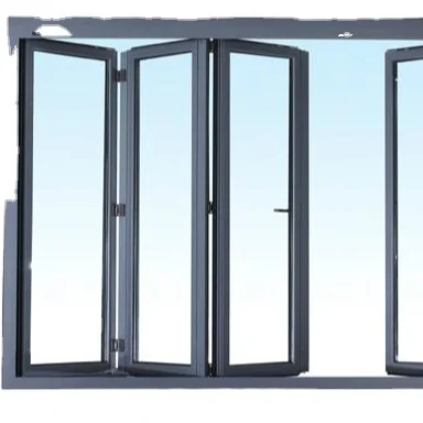 exterior double glazing bi folding doors aluminium glass folding patio doors prices
