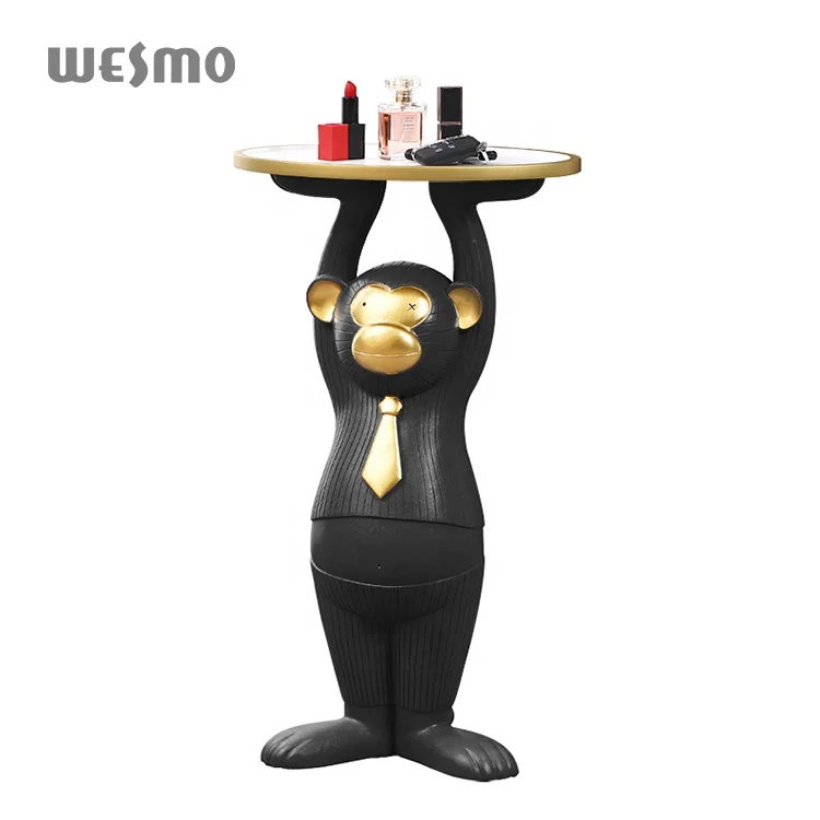 Home Decor Gift Living Room Floor Standing Animal Monkey Resin Sculpture Home Decor Luxury Horse Decorations for Home