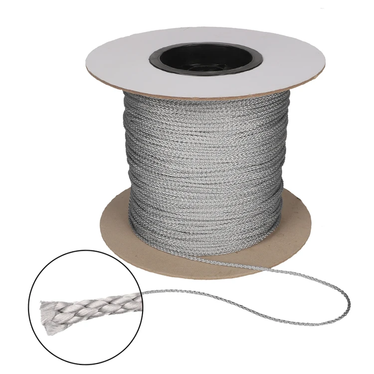 Ultralight Durable Uhmwpe Cord Anti-aging 1.75mm 2mm  8 Strand Single Braid Uhmwpe Rope for Ridgeline of the Tarp