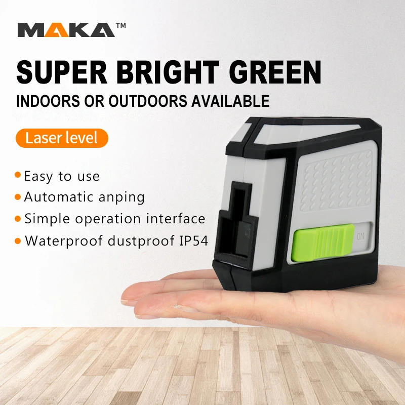 MAKA CE FCC High Precision Self-leveling   measure tool cross line laser level