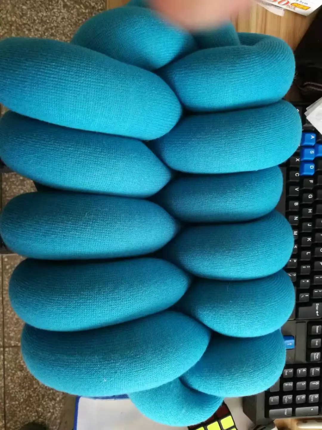 2 inch thick cotton tube yarn chunky cotton fabric with polyester filling for hand knit blankets