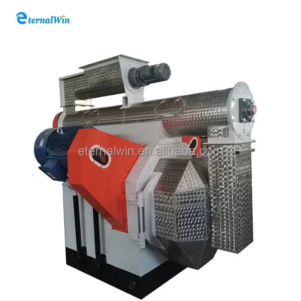 Automatic 2~8 ton/h Animal Feed Processing Plant Ring Die Feed Pellet Machine Cattle chicken poultry feed Pelletizer Machine
