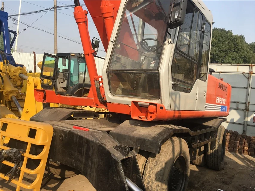Used Hitachi EX160w wheel excavator Used Hitachi Wheel Excavators EX160WD EX120WD ZX130WD