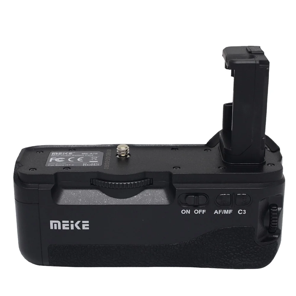 Meike MK-A7II вертикальный батарейный отсек камеры двойной Срок службы батареи для Sony A7II A7RII