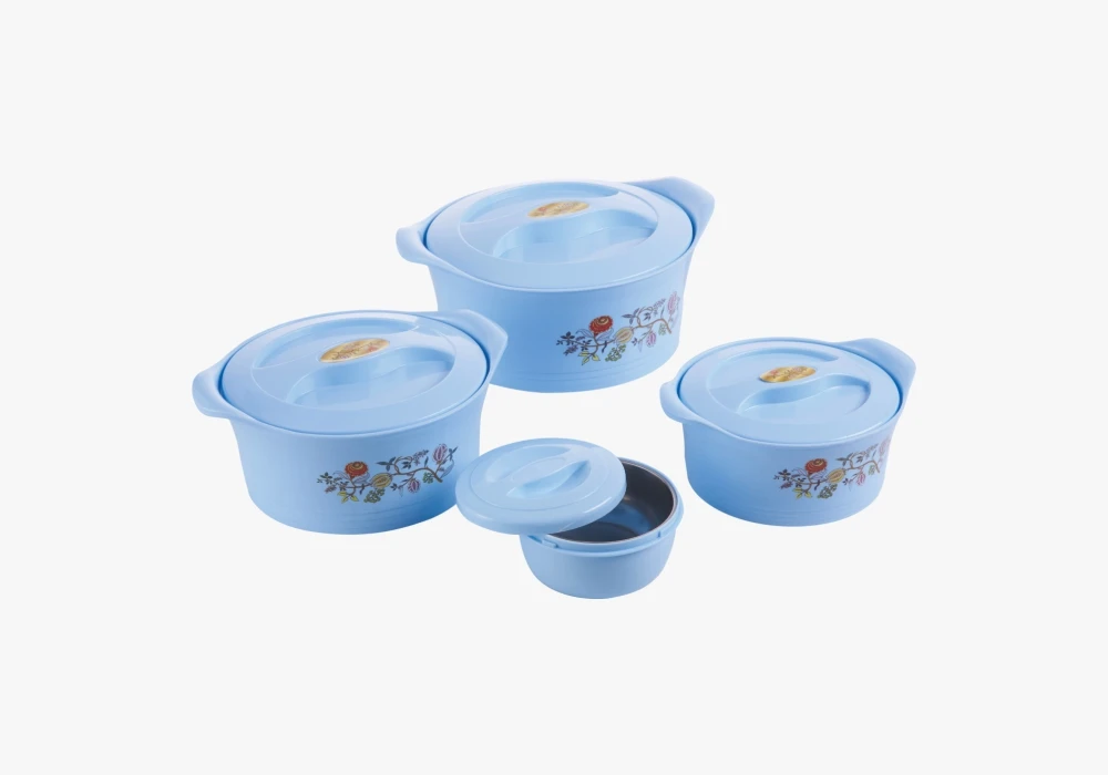 Hot selling colorful food serving set big capacity food warmer for catering insulated casserole dish