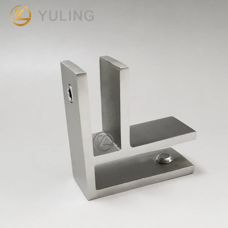 Y L Safety Accessories  316 90 degree Stainless Steel Glass Clamp 12mm glass