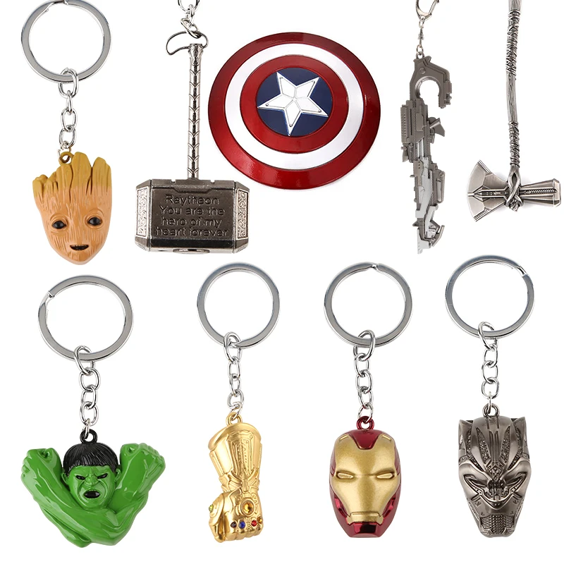 Custom Thor Hammer Metal Keychain,Hulk Heroes Keychains of The Avengeres keychain gift