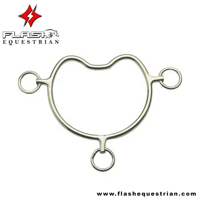 High Quality Custom Brass Straight Bar Chiffney Bit Stainless Steel Western Dutch Gag Bit German Sier Bits for Horse Products