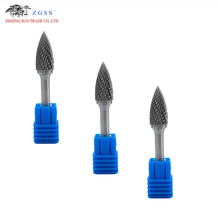 Various head shape tungsten carbide burrs