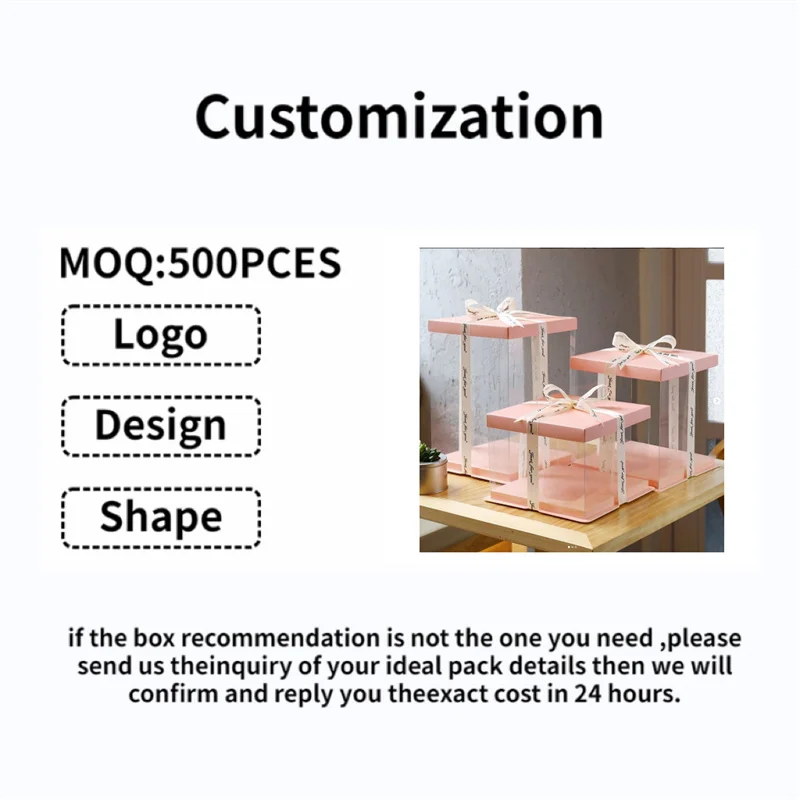 Eco-Friendly DIY Bakery Paper Sushi Matcha Tea Box Transparent Window Snack Food Packaging Box for Shipping for Cake Swiss Roll