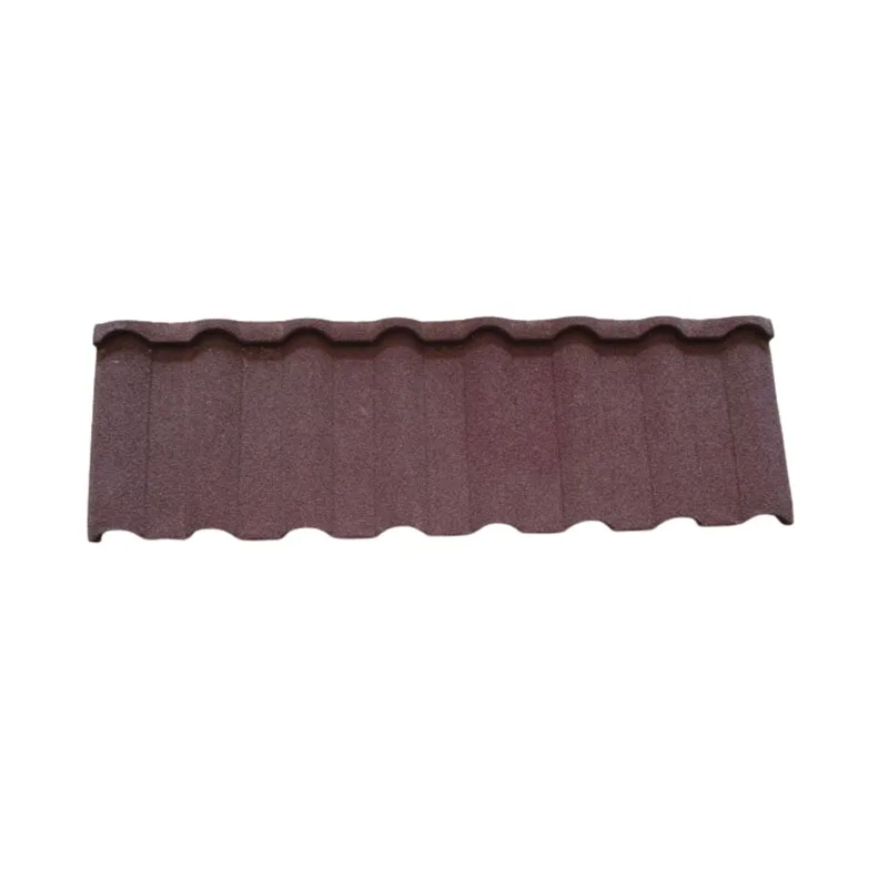 Hail-Resistant Lightweight Stone Chips Coated Metal Roof Tiles, Japanese Roof Tiles For Sale