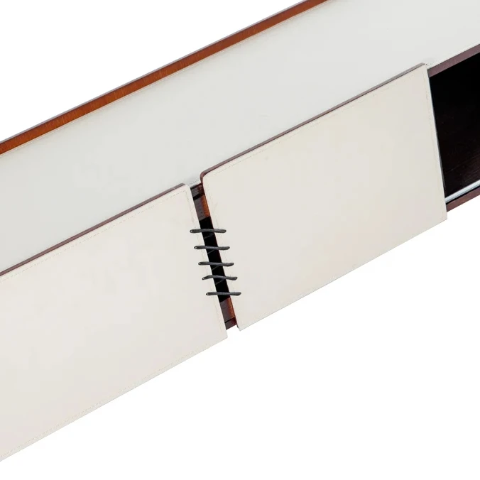 Rectangle saddle leather luxury tv cabinet rack living room tv table furniture tv cabinet