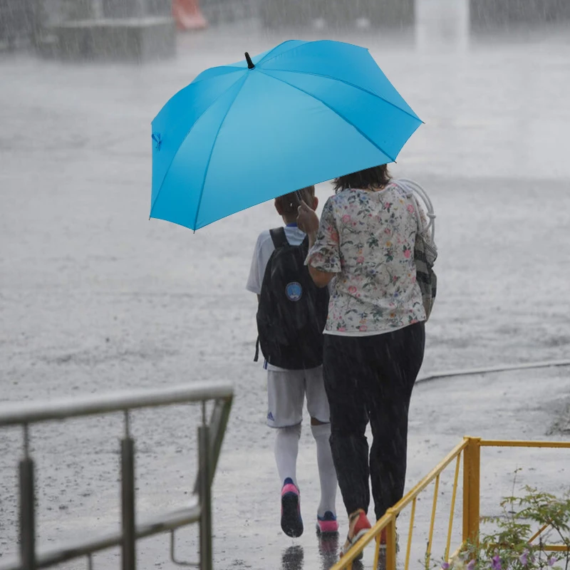 Custom large square golf umbrella 62 68 inch windproof rainproof automatic open special straight umbrella with logo printing