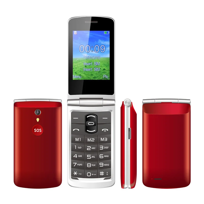 UNIWA F103 2 8 дюймов Двойная сим-карта многоцветная Опциональная Функция SOS складной мобильный телефон