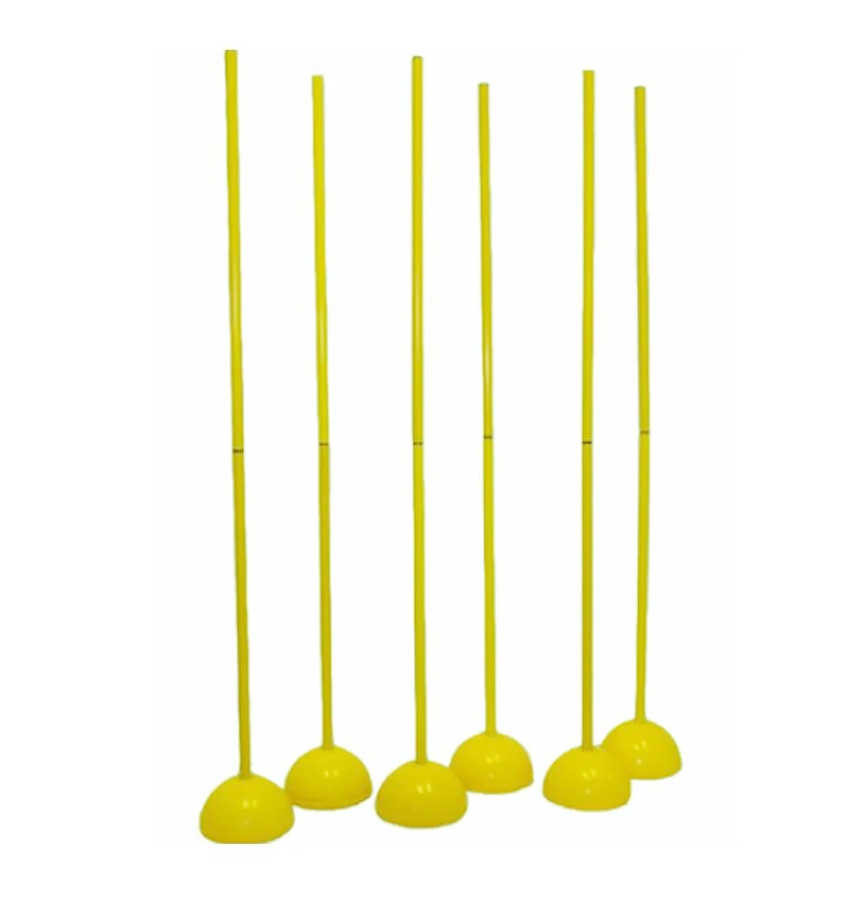 1.5m ABS soccer training slalom pole with dome base, indoor slalom set