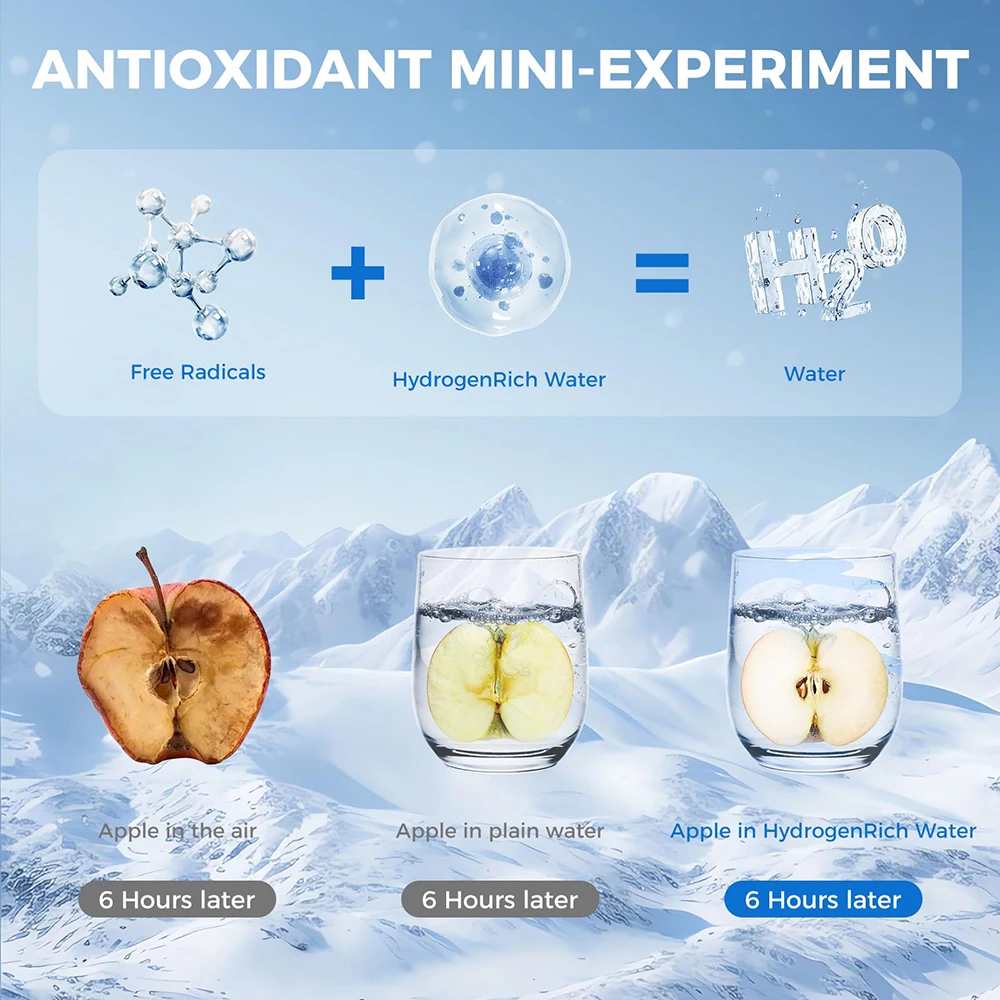 Hot Sale Filter Water Bottle Hydrogen Alkaline Hydrogen Water Bottle Ionizer Hydrogen Water Generator With Glass Bottle