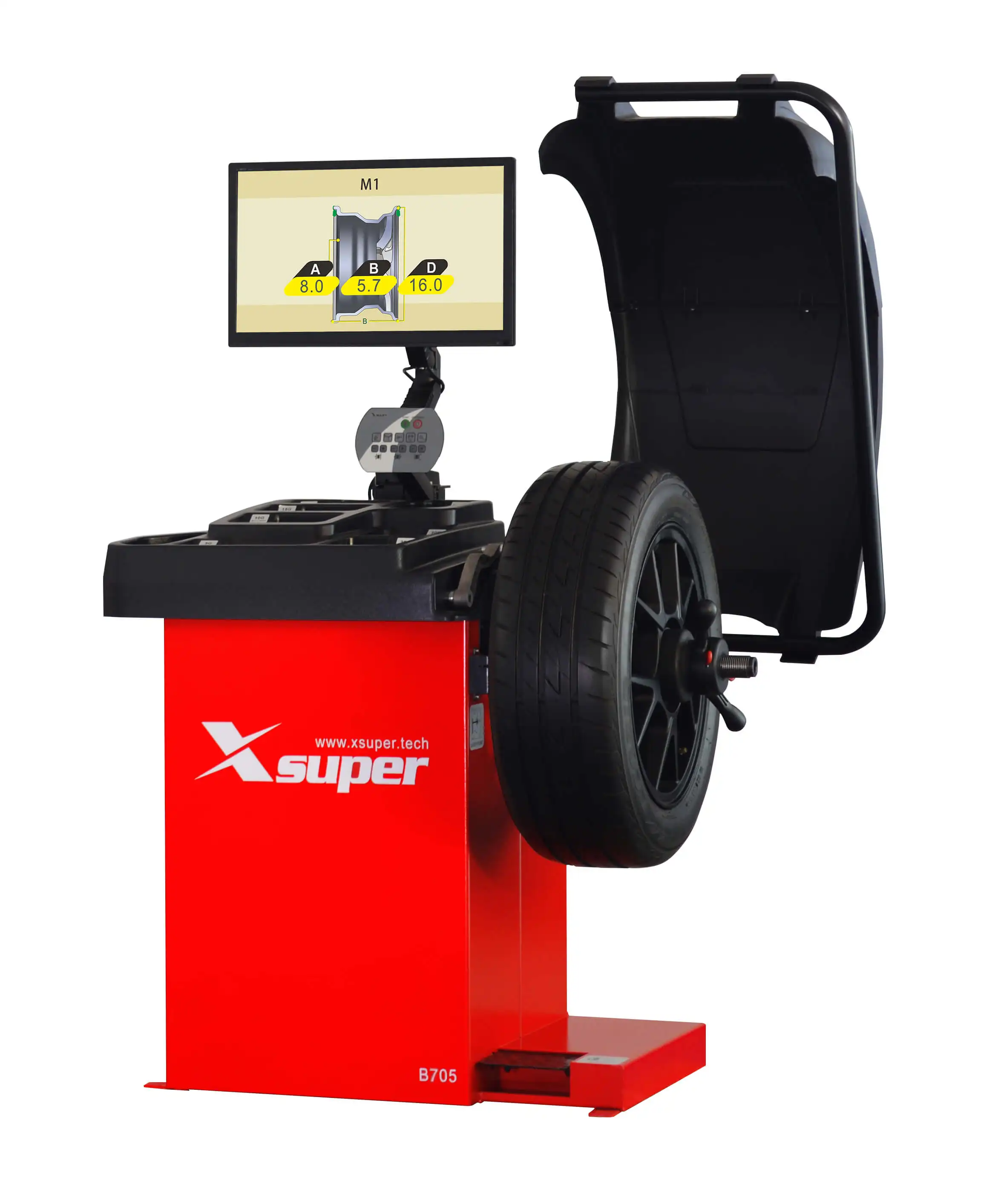 High Precision TOP Car Balancer  Wheel Alignment Wheel Balancing For Tyre Shop With Laser Point Indicator OPT Function