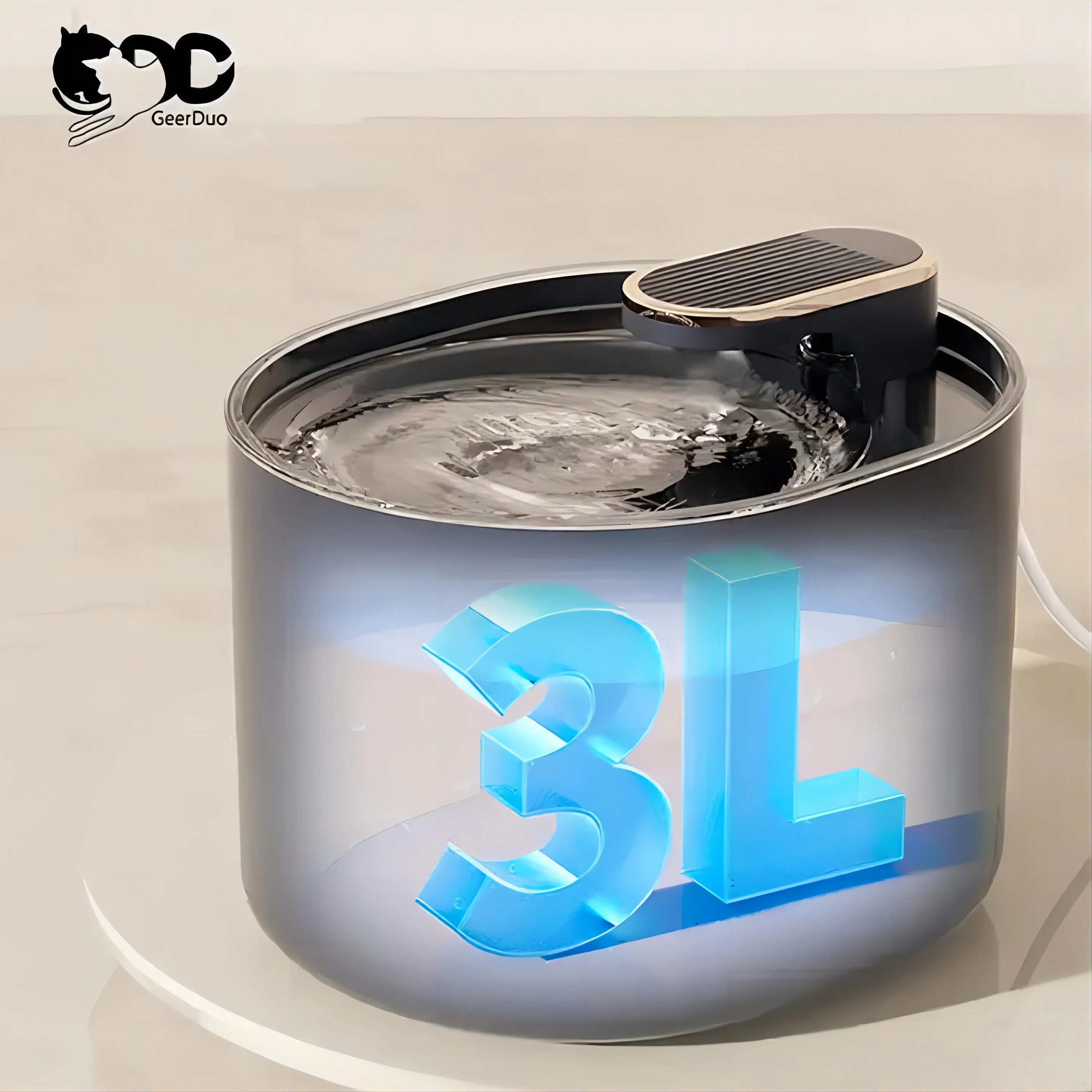Новый дизайн 3-л сверхтихий USB автоматический дозатор для питья домашних животных умная собачья миска кормления водой фонтан кошачьей воды
