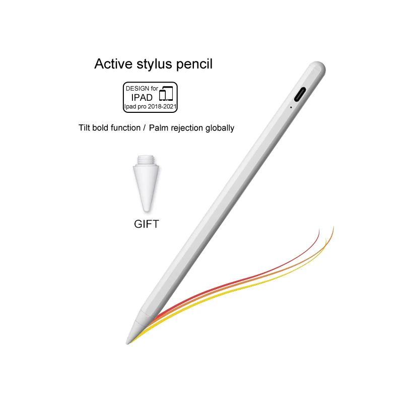 Оптовая продажа от фабрики, стилус, сенсорная активная ручка, планшет с функцией отклонения ладони, с функцией наклона, для iPad