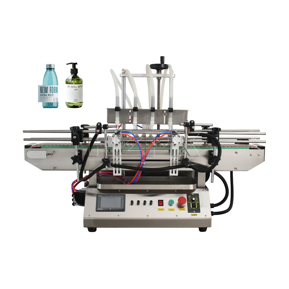 HZPK Table Bench Top Machinery Industry Equipment Juce Lotion Oil Water Liquid Filling Machine ( Automatic) Importer
