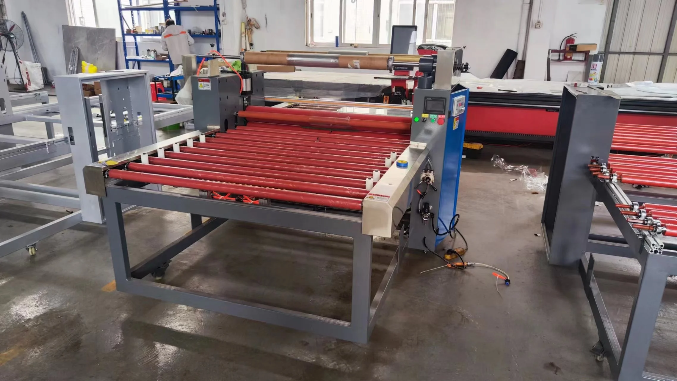 Automatic glass laminating film machine horizontal glass processing machine tempered laminated cutting glass laminating machine