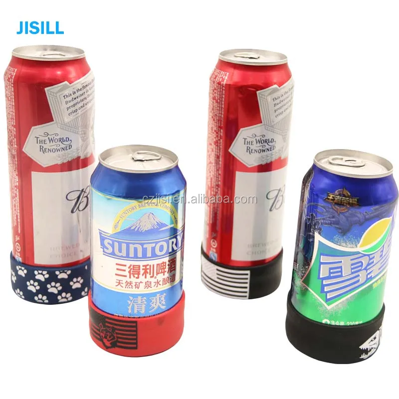 Mini Round Gel Cooler Holder for Beverages Insulated PE and HDPE Material for Food Bottles and Drinks