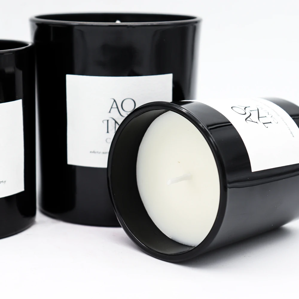 luxury custom private label christmas soy wax candle home fragrance jar scented candles