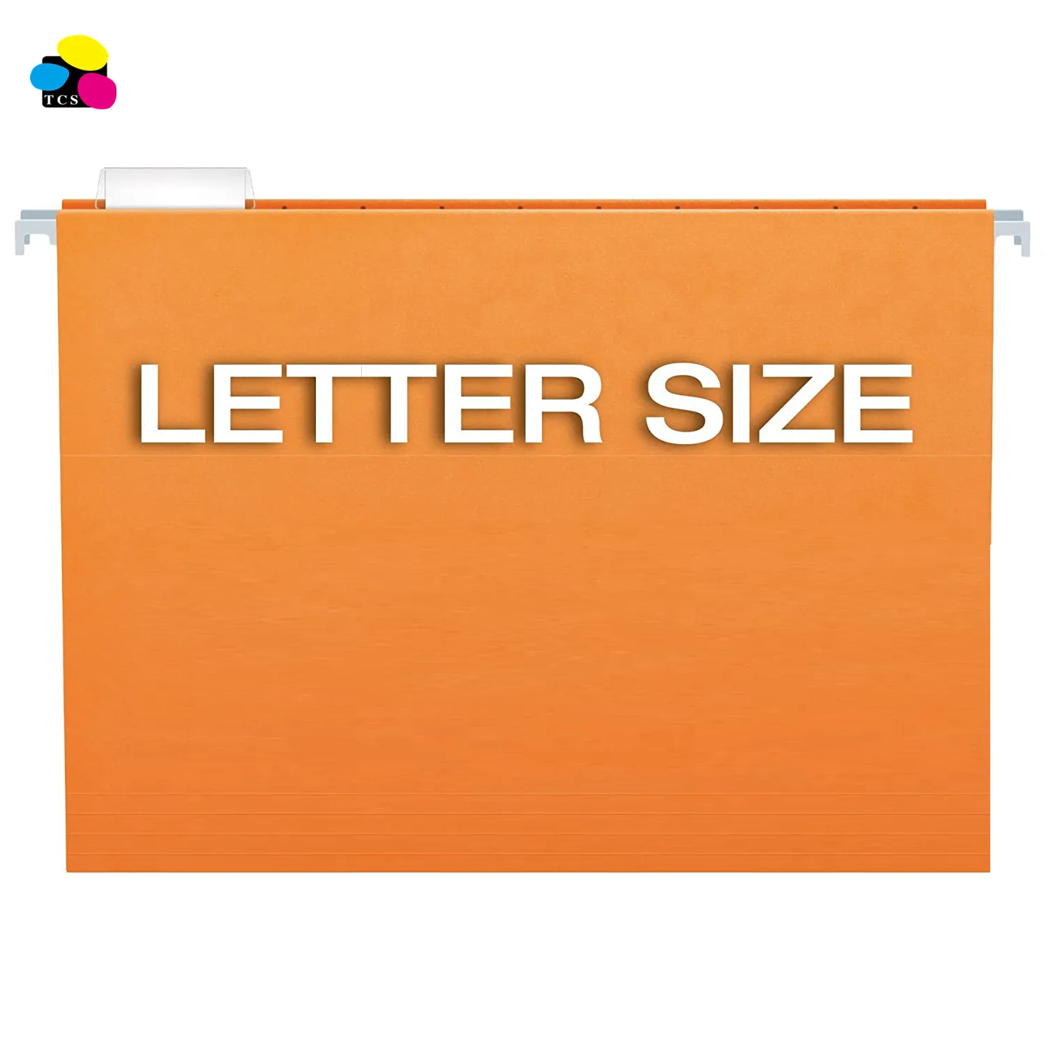 
TCS office supplies 25/BX 1/5 Cut Letter Size Recycled Orange Kraft paper interiors Hanging Folders 