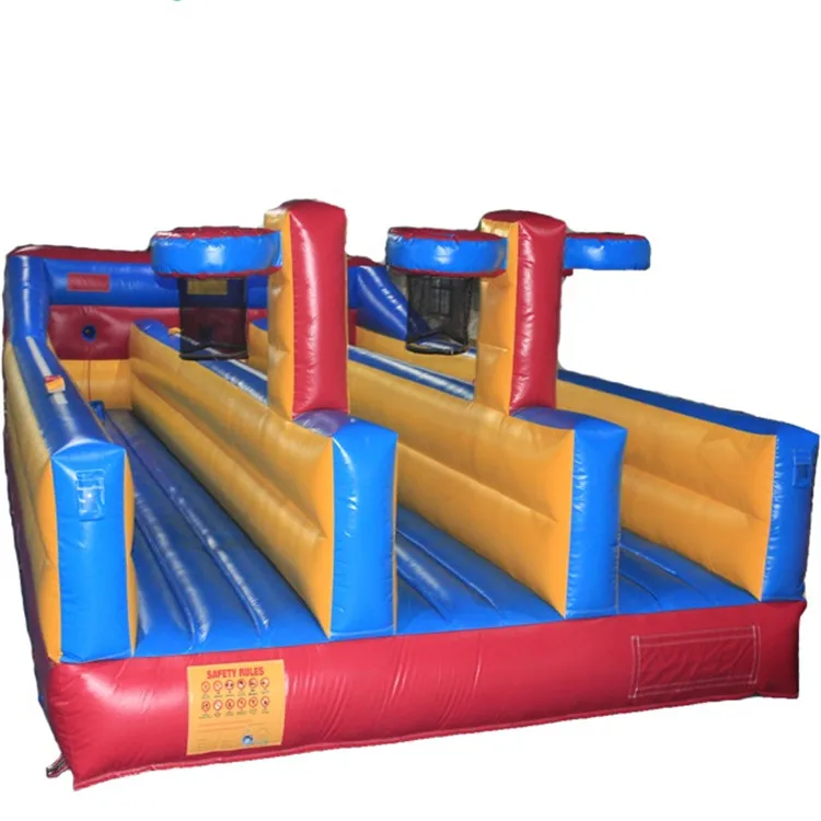 High quality inflatable bungee run interactive game inflatable jumping trampoline bungee run