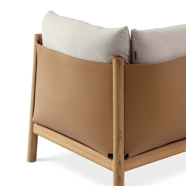 comfortable sofa Home Furniture Modern environmental Elegant 3 Seater Fabric Sofa Beige 1035