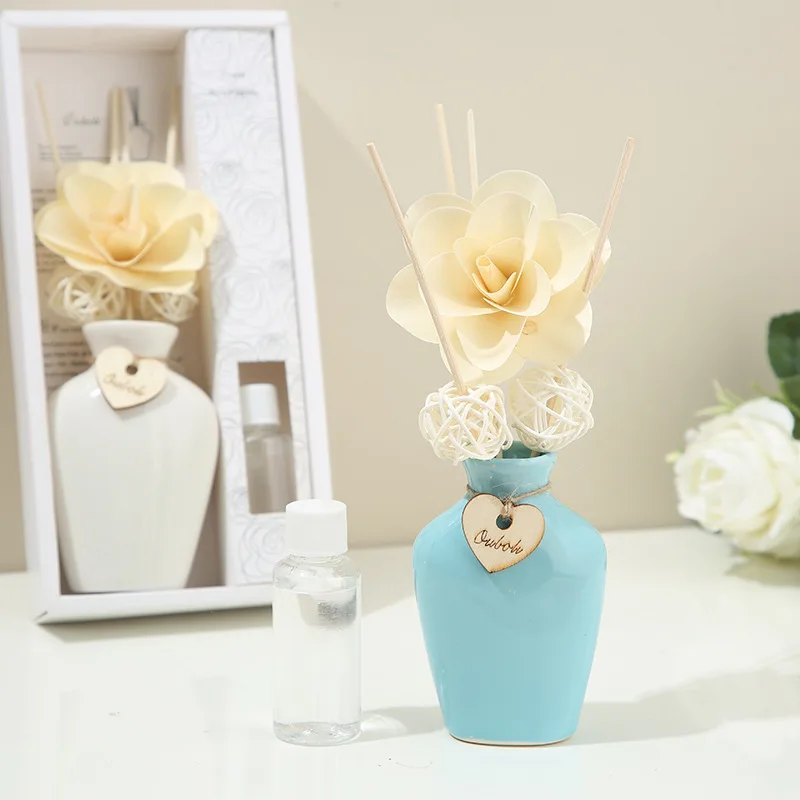 home decor luxury wholesale sustainable fragrance floral rattan reed stick aroma diffuser and reed diffuser