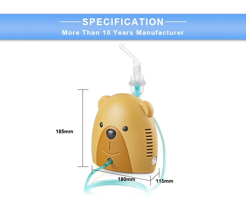 CE ISO approved medical grade class II cute animal model nebulizer compressor nebulizer