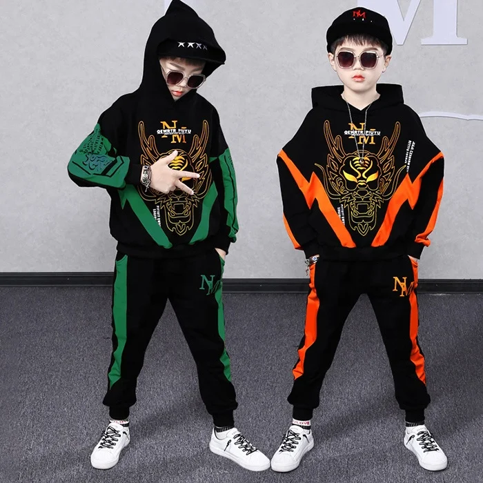 Big Boys Clothing Sets Hip Hop Tracksuit Graphic Hoodies Jogger Pants 4 5 6 7 8 9 10 11 12 13 14 15 Years Old Outfits
