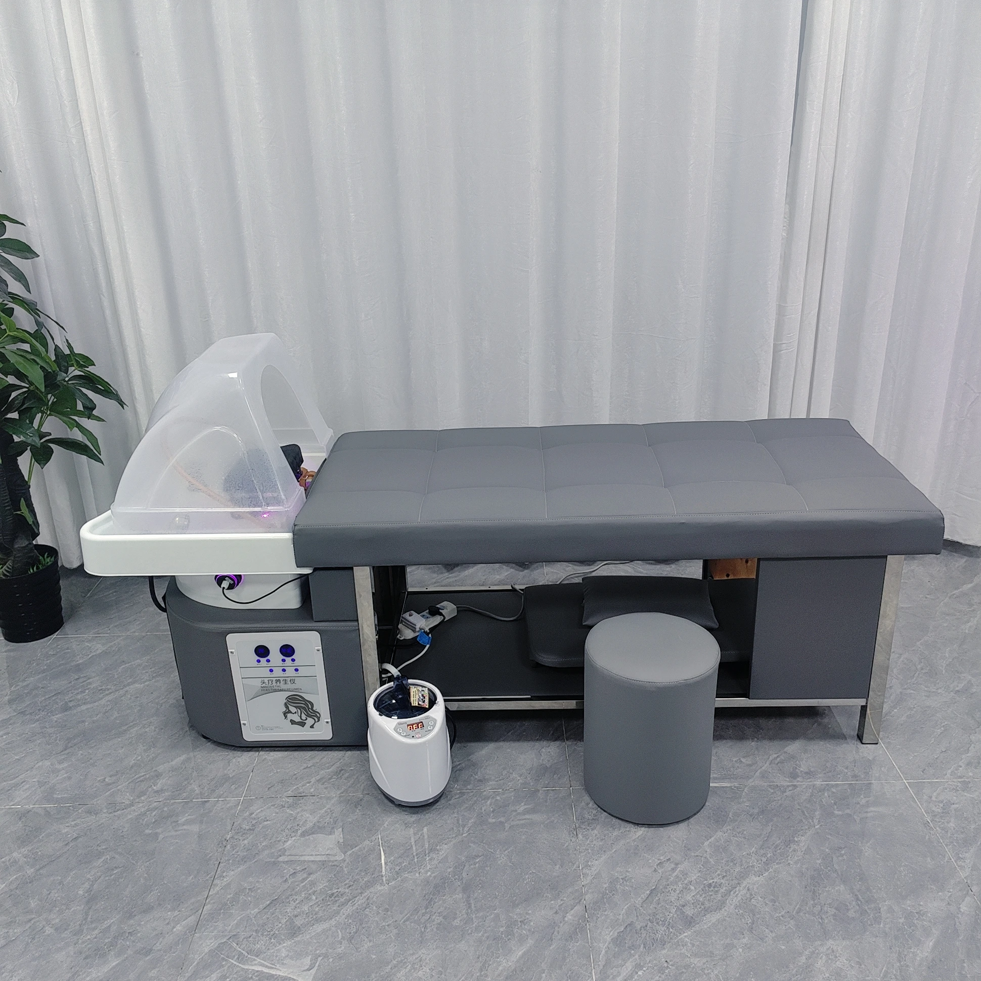 Beauty Salon Electric Massage Hair Wash Water Therapy Bed Head Spa Electric Shampoo Bed Wholesale
