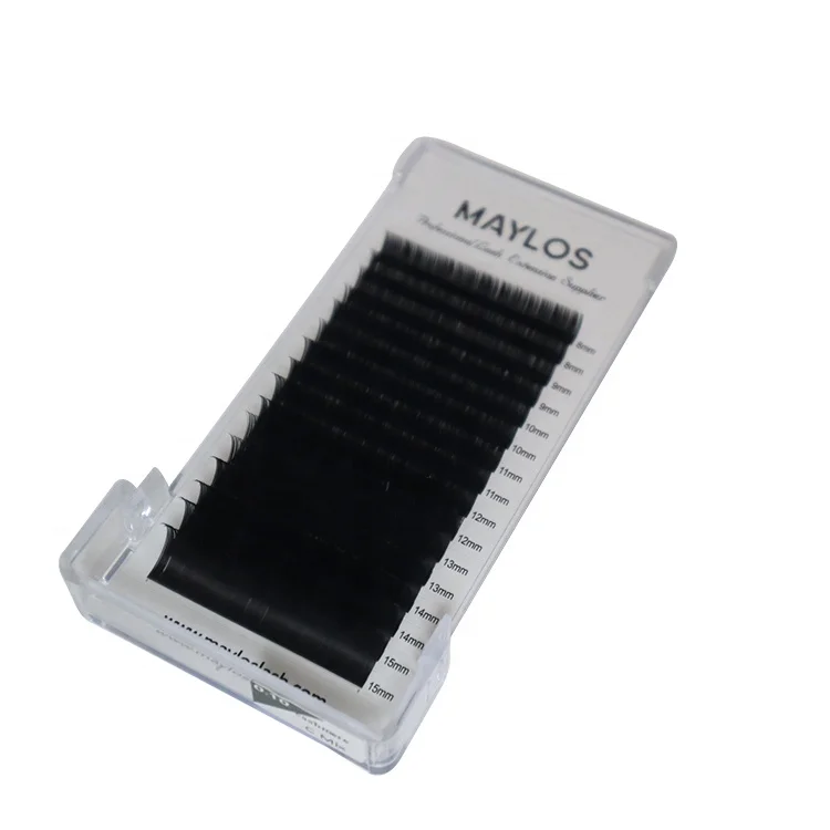 6mm-20mm Synthetic Mink Eyelash Extensions Professional Eyelash Extension Trays