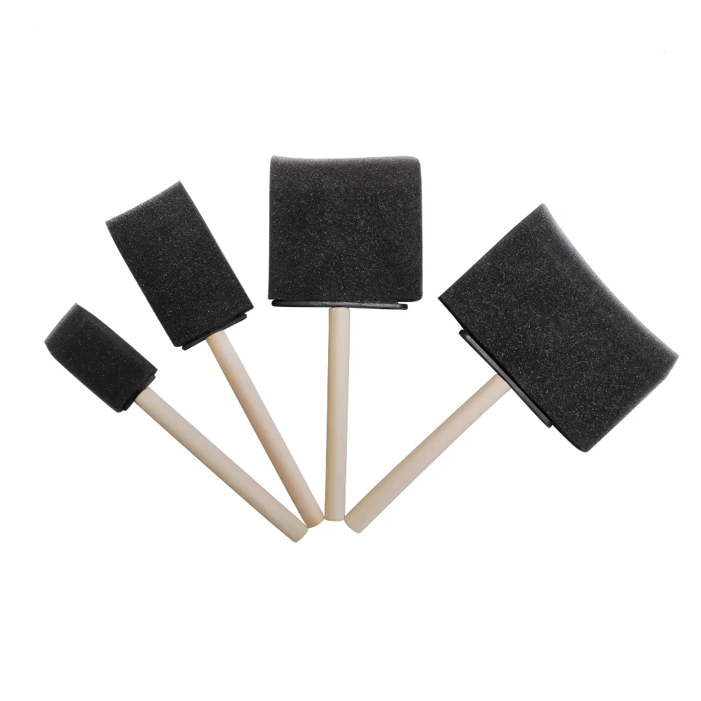 SPTA 4pcs Car Interior Outlet Dust Brush Foam Paint