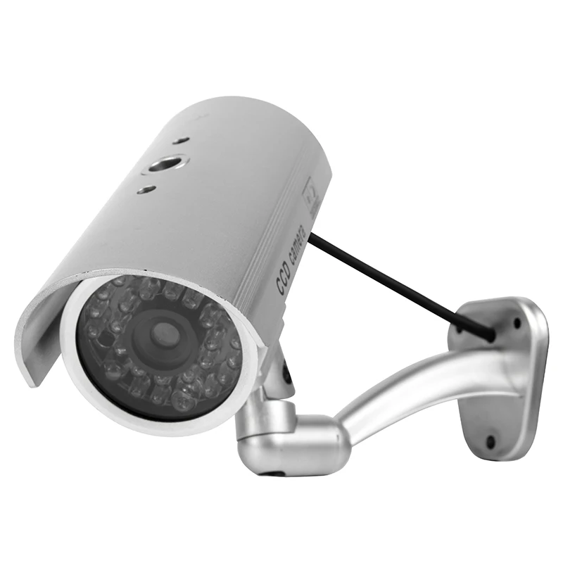 Night Surveillance System Flashing Red Light Dummy Realistic Look Recording LEDs Dummy Security Camera System CCTV